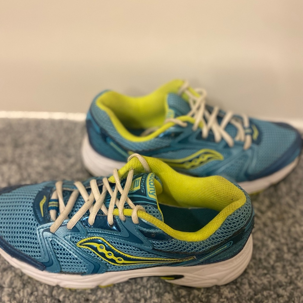 Saucony women’s shoes grid Oasis 2 Blue Running Shoes Sneakers